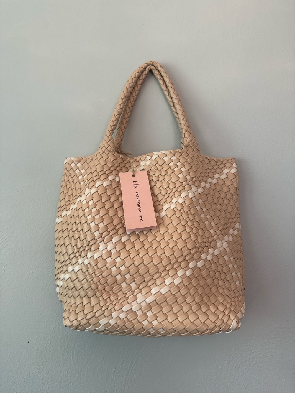 Expressions NYC Woven Shoulder Bag with pouch